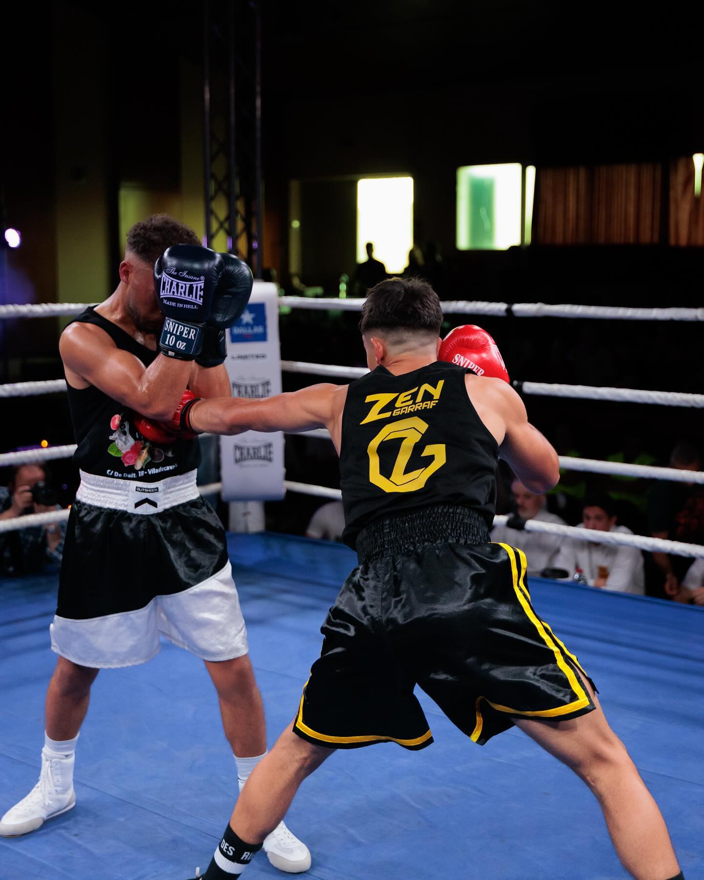 Ivo Potocnjak en combate de boxeo amateur